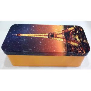 Rectangular Metal Tea Tile Box personalizado