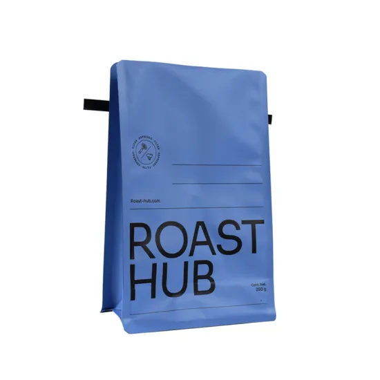 100% Custom Printed Compostable Coffee Bags Valve