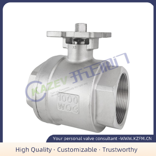 Two-Piece Ball Valve Two-piece threaded high platform ball valve Supplier