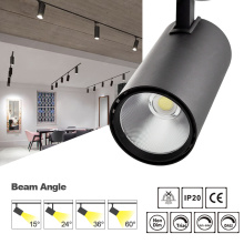European Economical Dimmable COB LED Rail Track Spotlight