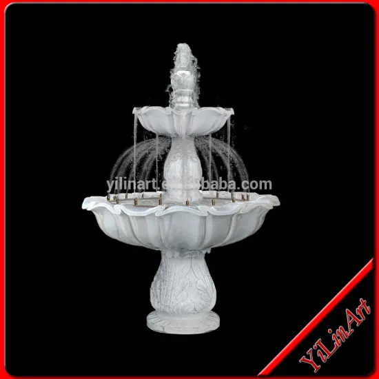 White marble stone fountain for garden decoration