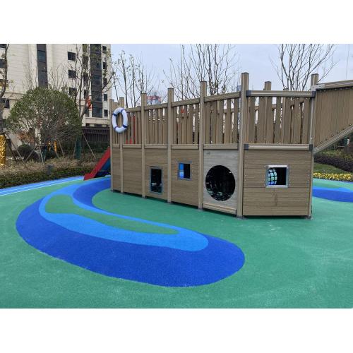 Wear resistant EPDM rubber granules for playground floor