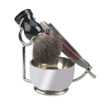 Pure badger shaving brush set