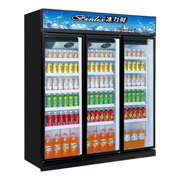 Malaysia Hot Sales: 3-Door Supermarket Refrigerator Equipment for Drinking Display and Chilling