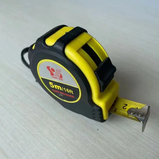 Round contractor rubber steel measure tape