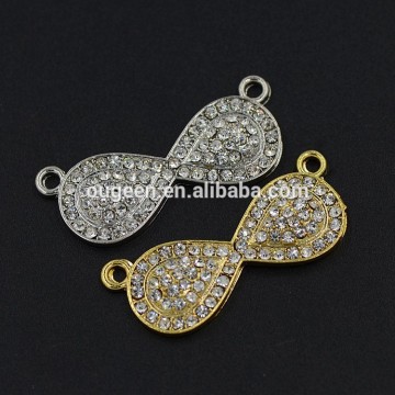 zinc alloy jewelry accessories fashion Eight words full rhinestone stone pendant