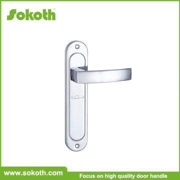 Sokoth Nickel Brushed door handles with chrome pltated, zinc hardware door handle