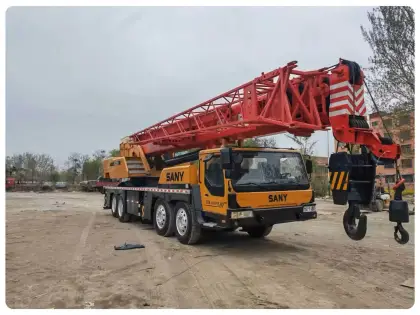 High Quality 75 Ton Sany Mobile Crane for Sale - STC800 80 Ton Used Truck Cranes