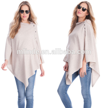 Pregnant Women Fashion Costume Wholesale Pure Cotton Textured Knit Nursing Shawl Blouse Maternity Clothing For Women 2017