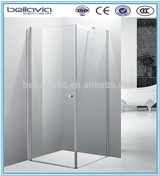 6mm clear glass square pivot doors shower enclosure