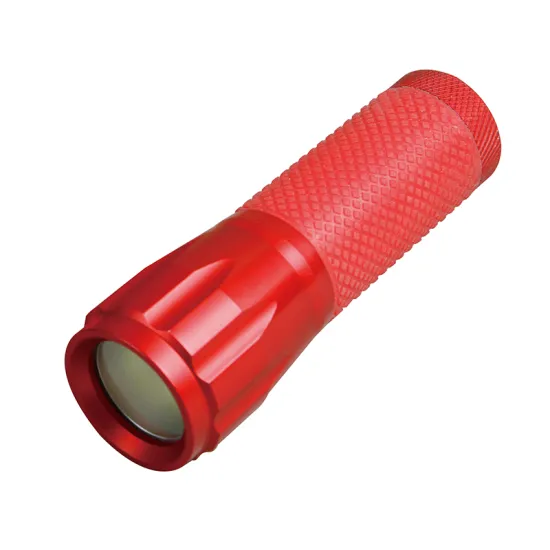 Powerful 9 LED Mini Kids Flashlight with Rubber Grip and Portable Design