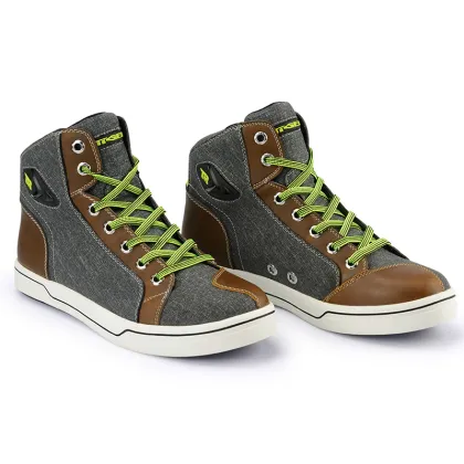 C1 Motorbike Riding Shoes - Protective Safety Boots for Speedway Racing