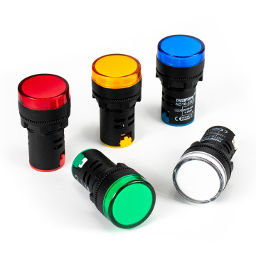 AC DC 22mm LED Panel Mount Signal Pilot Lamp Indicator Light - 6V to 380V