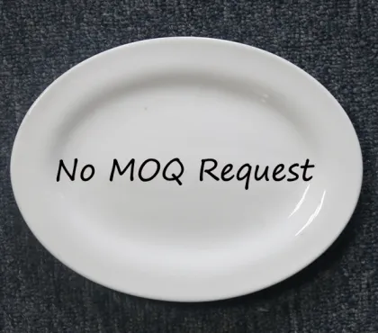 Custom Ceramic Porcelain Fine Bone China Oval Plate Dish For Restaurant Hotel