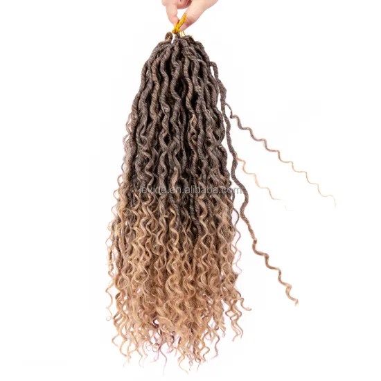 Alileader Goddess Locs Crochet Braid With Curly End Synthetic Hair Extension River Faux Locs Freetress Boho Crochet Twist Hair