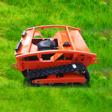 Gasoline Self-Propelled Remote Control Rubber Crawler Robot Lawn Mower for Sale