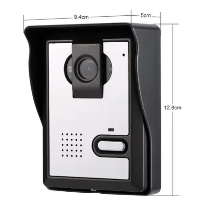 Video Doorbell System, 7 Inches Wired Video Door Phone Intercom Kit Support Monitoring, Unlock, Dual-Way Intercom for villa