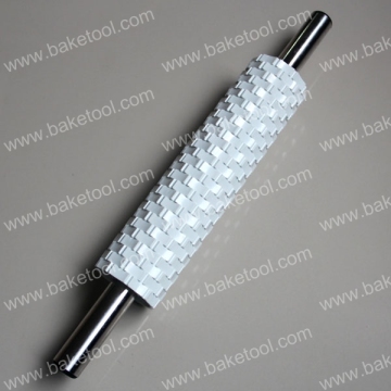 Deep Imperssion Decorative Fondant Cake Basketweave Rolling Pins 16 inch