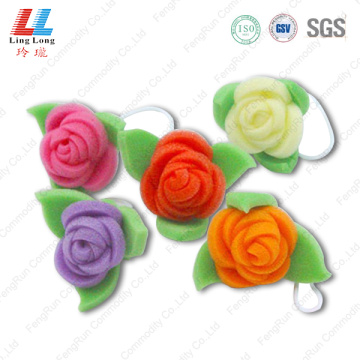 Flower shape 3D bath sponge