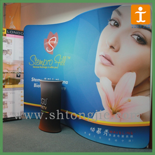 10ft Curved Tension Fabric Backdrop Display