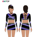 Costume da cheerleader a maniche lunghe personalizzate