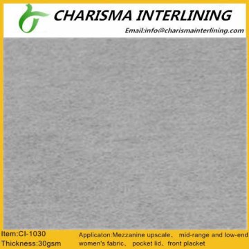 High quality impregnated non-woven interlining 1030