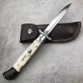 Spring Switch Blade Pocket Knife With Backlock