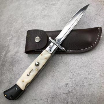 Coltello da tasca per lama dell&#39;interruttore a molla con backlock