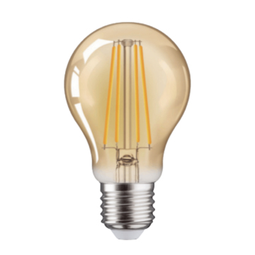 In Stock Wholesale A60 E27 7W 820lm 2700K Energy-Saving Edison Glass Filament LED Bulb