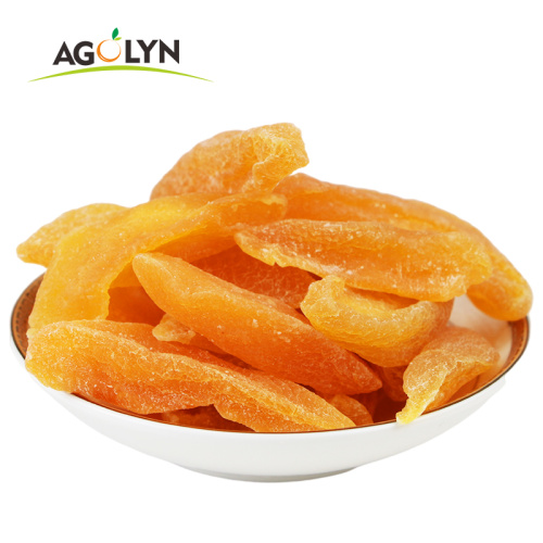 Sweet Dried Yellow Peach Sticks and slices