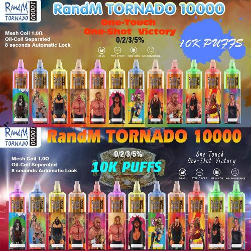 Randm พายุทอร์นาโดอุปกรณ์ vape ที่ใช้แล้วทิ้ง