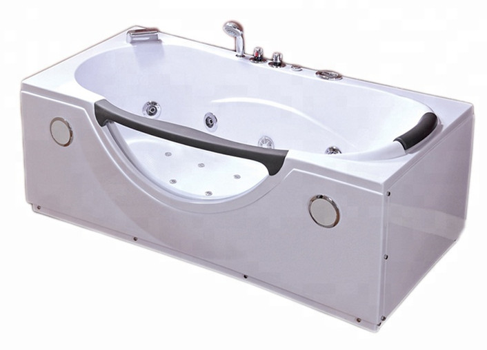 Single Person Freestanding Glass Whirlpool Corner Bathtubs