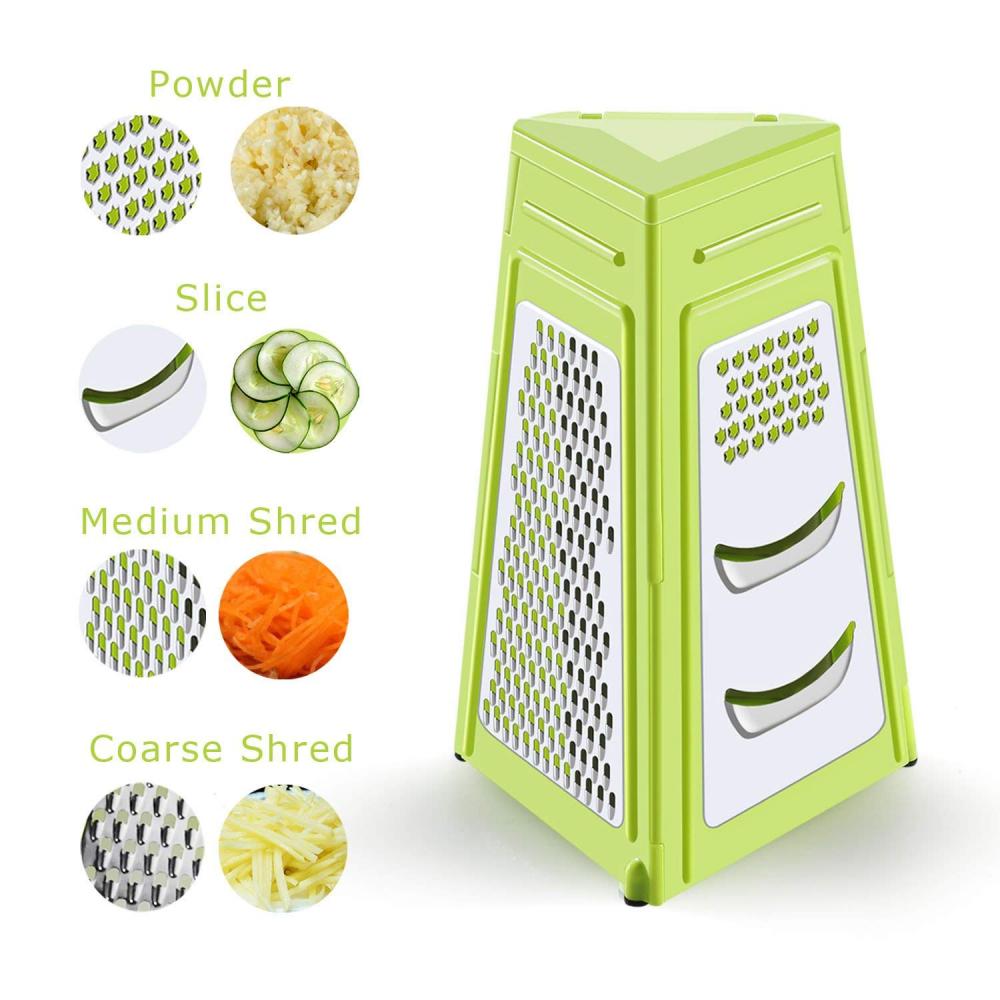 3-Sided Stainless Steel Plastic Collapsible Box Grater