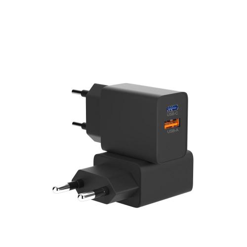 PD 30W Puerto dual USB-C Adaptador Cargador