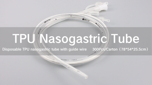 Disposable TPU nasogastric tube with Y Connector