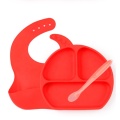 Ensemble d&#39;alimentation en silicone pour bébé, 3 pièces