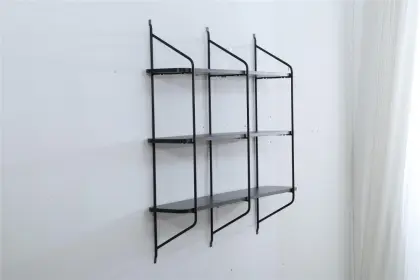 wall mounted shelves with metal