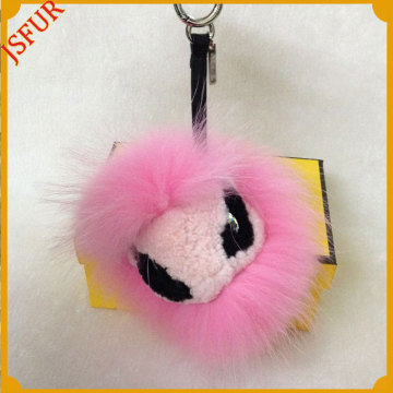 Bag Keychain Raccoon Fur Accessory Real Fur Ball Keyring