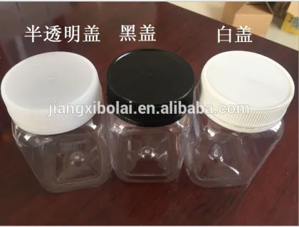 500g amber square honey bottle plastic bottles for New Zealand honey