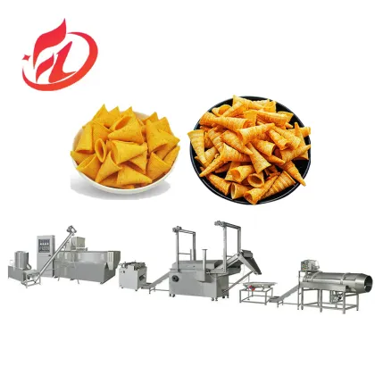Frying Corn Snacks Production Line: Doritos Chips and Pellet Making Machine