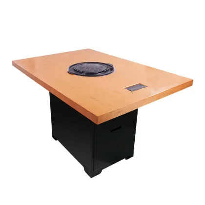 Korean-style egg-shaped barbecue table