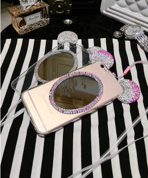 latest hot cut cartoon soft tpu diamond cell phone case for iphone 7