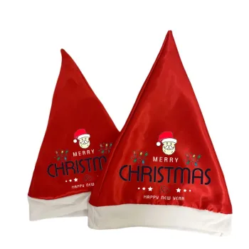 Festival Party Decoration Baby Hats Red Xmas Cap Milk Silk Soft Santa Hats Children Adult Classic Santa Christmas Hat