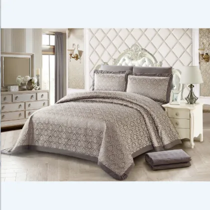Chenille Heavy weight home textile bedding jacquard bedding