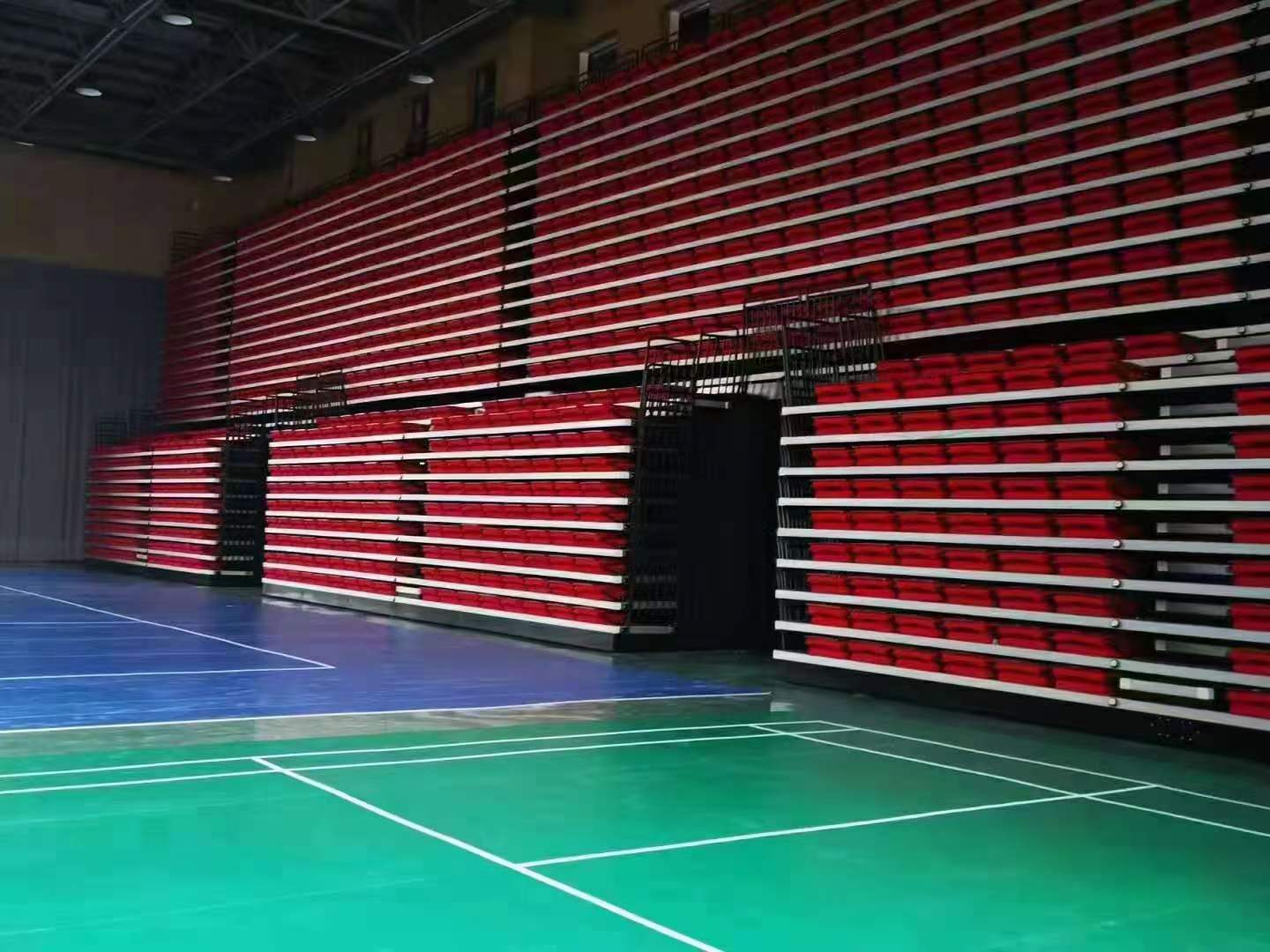 Electric soft seats rectractable bleacher