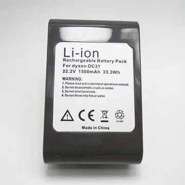 22.2V Vacuum Cleaner replacement battery for Dyson DC31