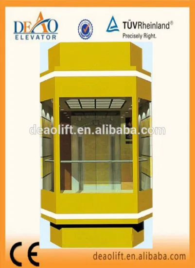 Safety Glass Panel Glass Lift Bar Lift Brand Sightseeing Elevator