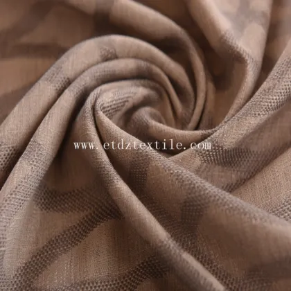 100% Polyester Jacquard Linen Touching Curtain