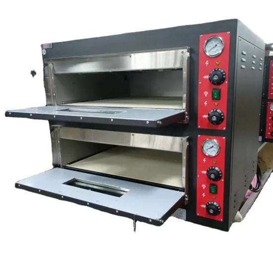 Commercial Kitchen Equipment: Two-Layer Traditional Pizza Ovens for Fast Food Restaurants
