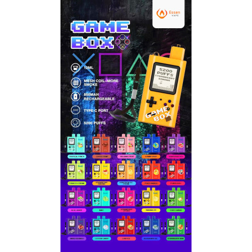New Randm Game Box 5200 Puffs descartável caixa